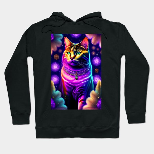 Glowy British Shorthair Hoodie by Enchanted Reverie